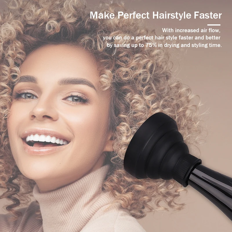 Силиконовый рассеиватель для волос, складной Универсальный Рассеиватель для вьющихся волос