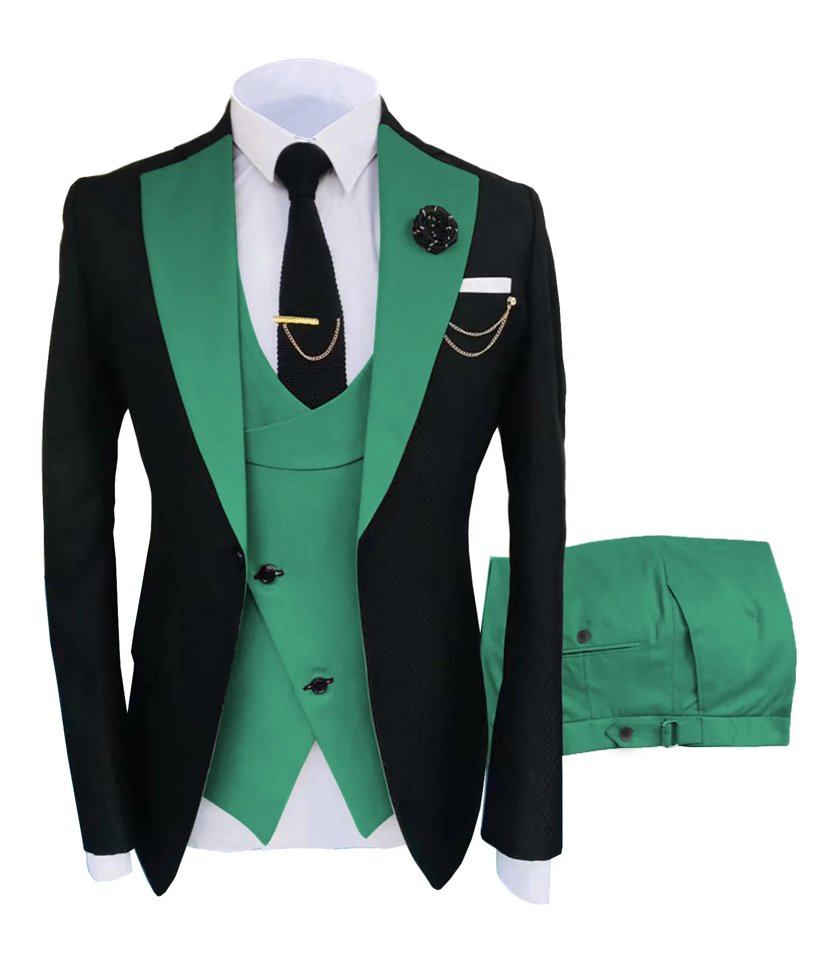 2024 Slim Fit Groom Wedding Business Tuxedo Formal Gentleman3 Pieces Designs For Set Men Suits