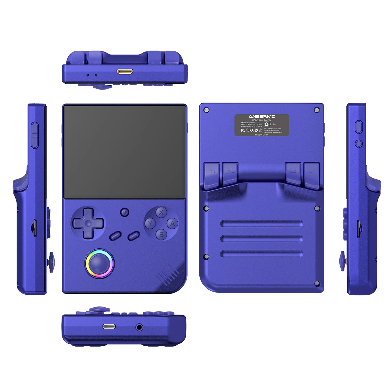 New RG40XXV 4-inch Screen 3200 Mah Handheld Game Console H700 CPU