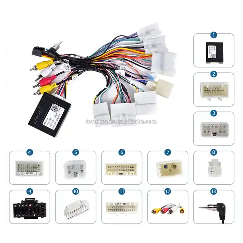 Custom Iso Android Car Radio Stereo Canbus Wire Harness Connectors Car