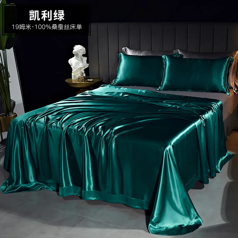 100% чистый шелк Mulberry 6a, 19 мм, 22 мм, шелковое постельное белье, простыня размером Queen/King/Cal/King