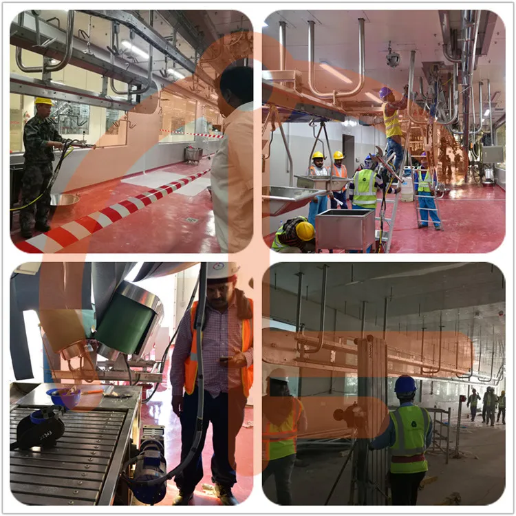 Fully automatic mutton slaughterhouse equipped with mutton slaughterhouse meat traceability system equipment