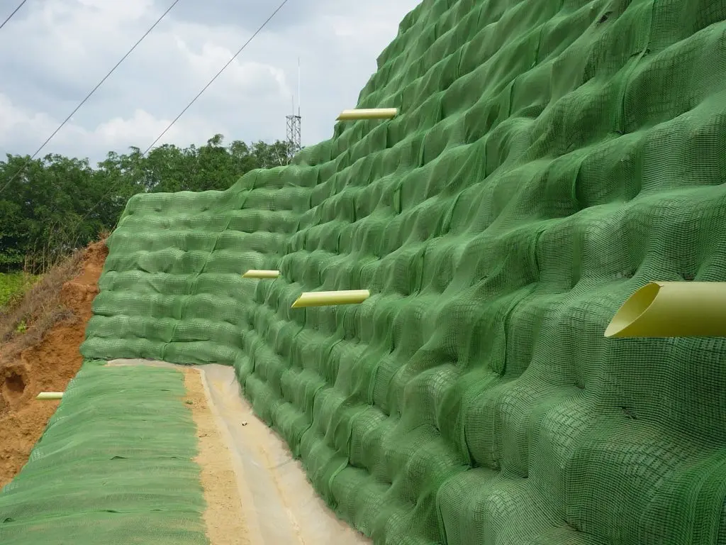 Outdoor Geosynthetic Designed To Protect The Soil Against Erosion
