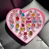 Anillos A-36 de estilo variado con piedras preciosas de colores