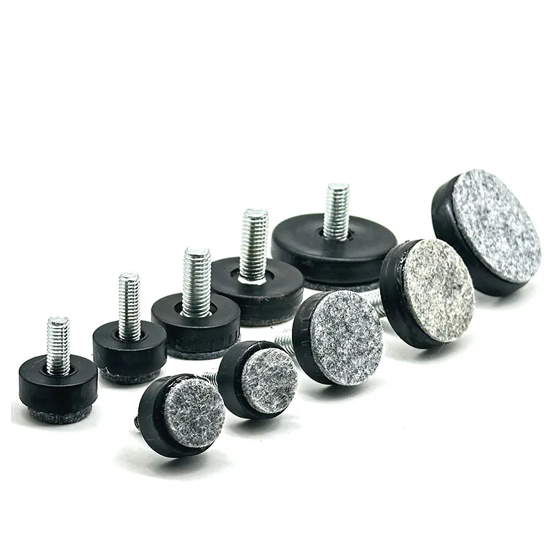 Furniture Legs Protector Chair Felt  Leveler Leveling Feet M6 Felt Pad Chair Feet Protectors Leveler Furniture Sliders Glides
