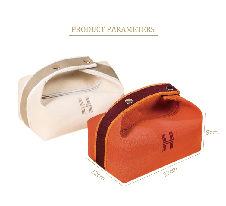 Wholesale Women Ladies Girls Travel Cosmetic Makeup Canvas Storage Bags