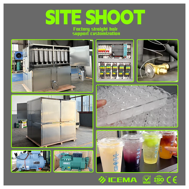 Made in China 2 Ton 3 Ton Industrial Ice Cube Making Machine Ice Machine Cube Maker Cube Ice Maker Machine