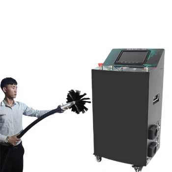 Industrial pipe air conditioner flexible shaft cleaner vacuum dust suction machine