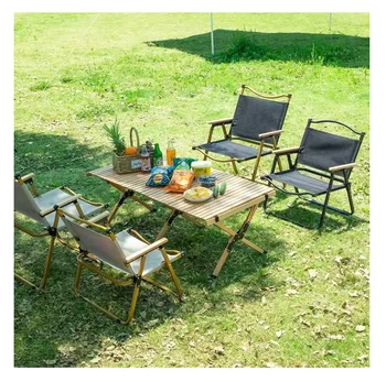 Industrial hot welcomed folding camping table Portable Set Folding Outdoor Camping Desk Bench Picnic Party Dining Table