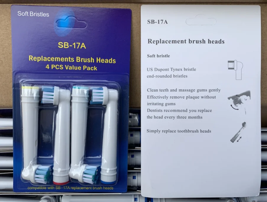 Портативная сменная электрическая зубная щетка SB17A для Oral B