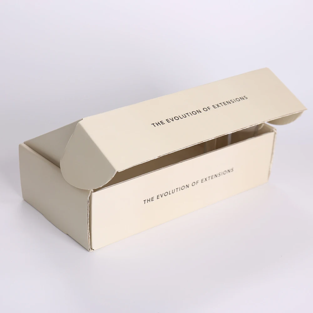 product custom shipping mailer corrugated paper box for clothing  shoes hot stamping print logo folding paper package box-4