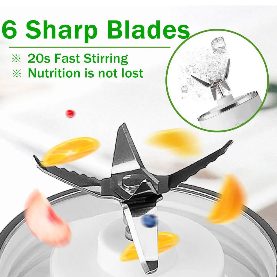 Портативный блендер для сока, 400 мл