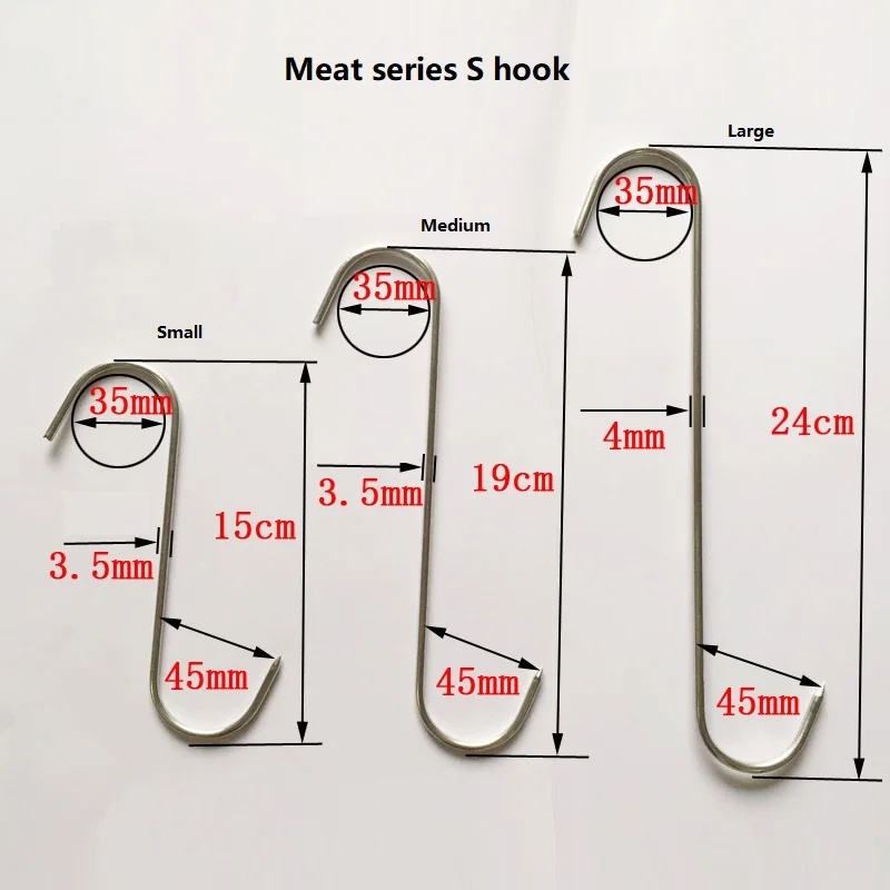 Подвесные крючки для мяса из нержавеющей стали и крючок утки курицы выпотрошенный взвешивания птицы