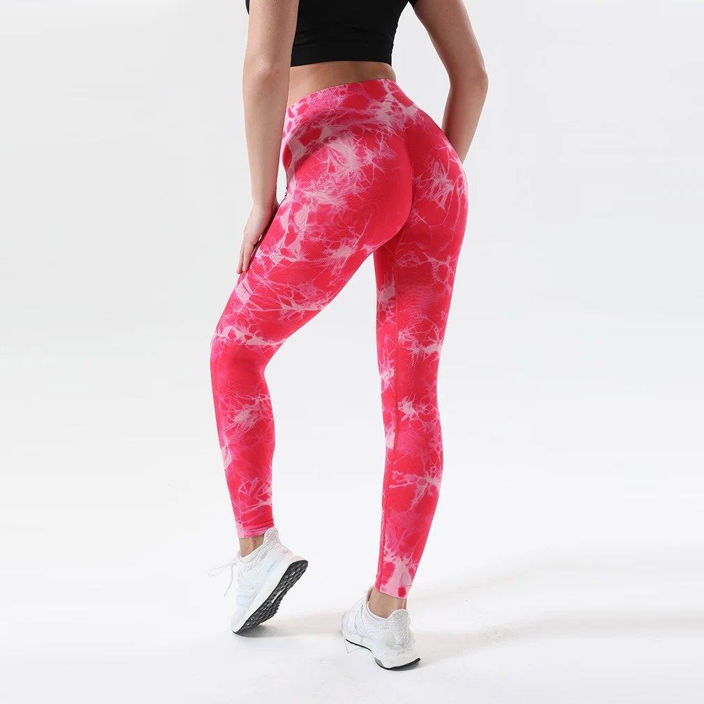 Hot Sexy Girls Workout Sport Running Leggings Tie Dyeing Seamless Yoga  Pants Leggings| Alibaba.com