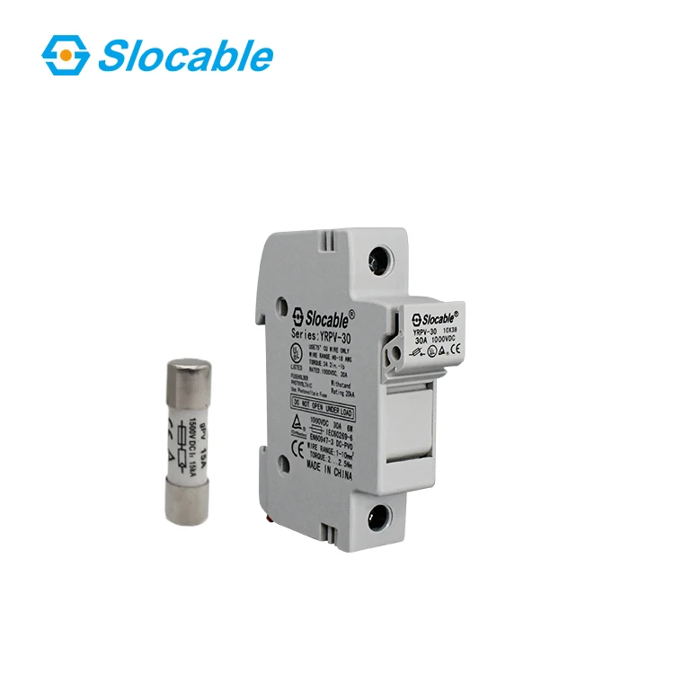 TUV and CE Approved 10X38 1000V DC Solar Fuse Holder PV Fuse for Solar System