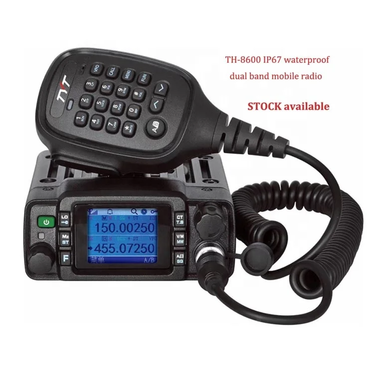 Wholesale TYT TH-8600 25W IP67 waterproof FCC approval dual band uhf vhf  mobile radio for vehicle fm transmitter From
