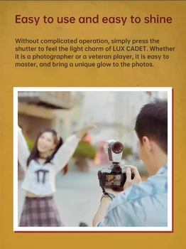 Godox Lux Cadet Retro Flash Fan-Shaped Dual-Mode Retro Camera Flash Light for for Canon Nikon Sony Fujifilm Cameras detail image