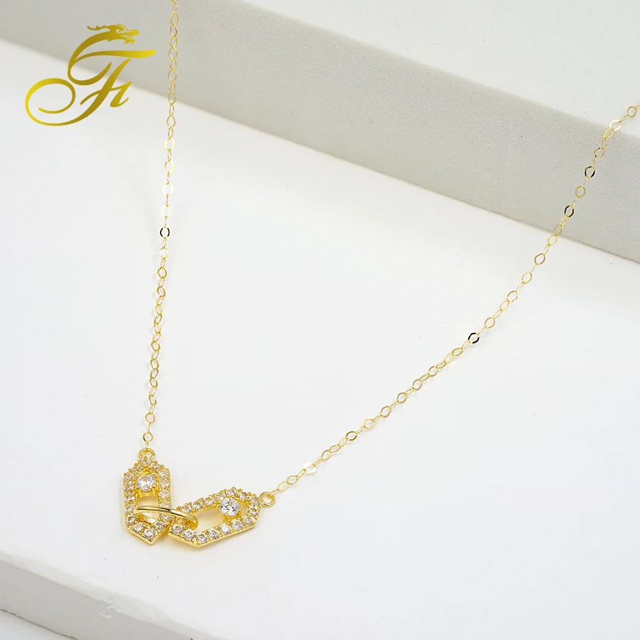 Shop Our PCX Jewelry 18K Gold Necklace - Simple & Stylish