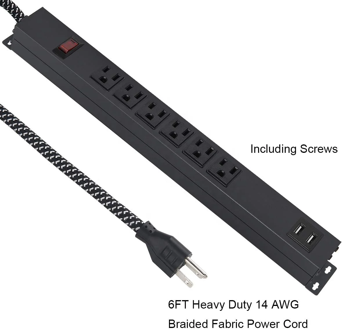 10 Inch Pdu Tupavco TP1713 10-Inch PDU Power Strip - 1U Rack Mount With ...