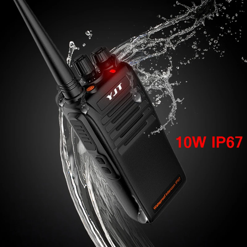 Long Range Waterproof IP67 VHF Two Way Radio 15 20KM Swimming Coach 10W Walkie Talkie K102