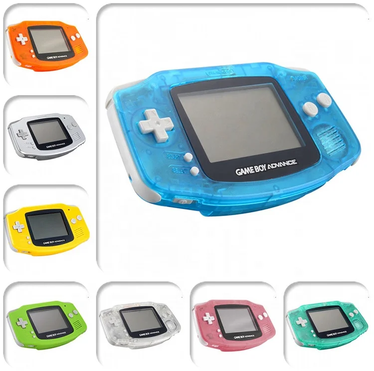 Replacement Protective Hosing Case Cover Hard Clear Pink Shell for Classic Gameboy Advance GBA