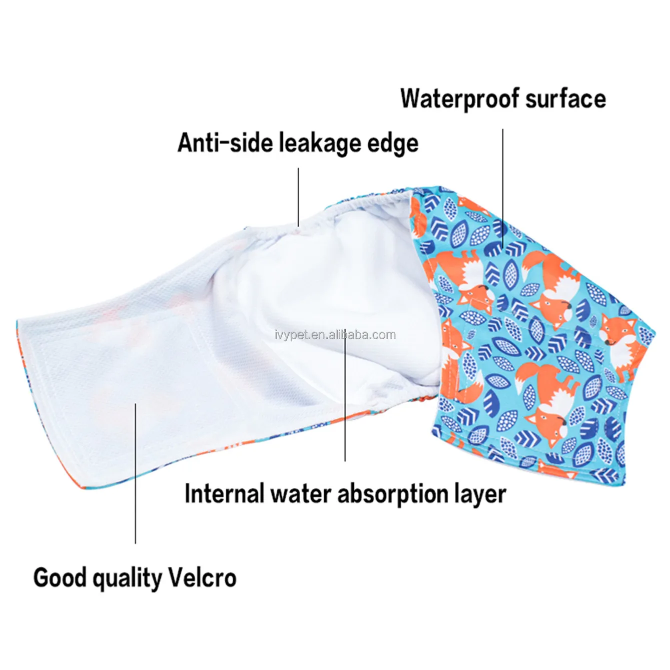 Washable Belly Bands for Male Dogs Dog Belly Bands from Small Pet Cloth Diaper supplier