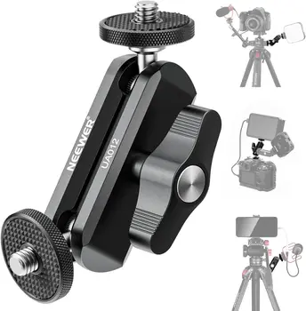 NEEWER CNC Machined Aluminum Alloy  Flexible Articulating Magic Arm with Dual Ball Heads