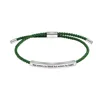 Green rope steel bracelet G3713