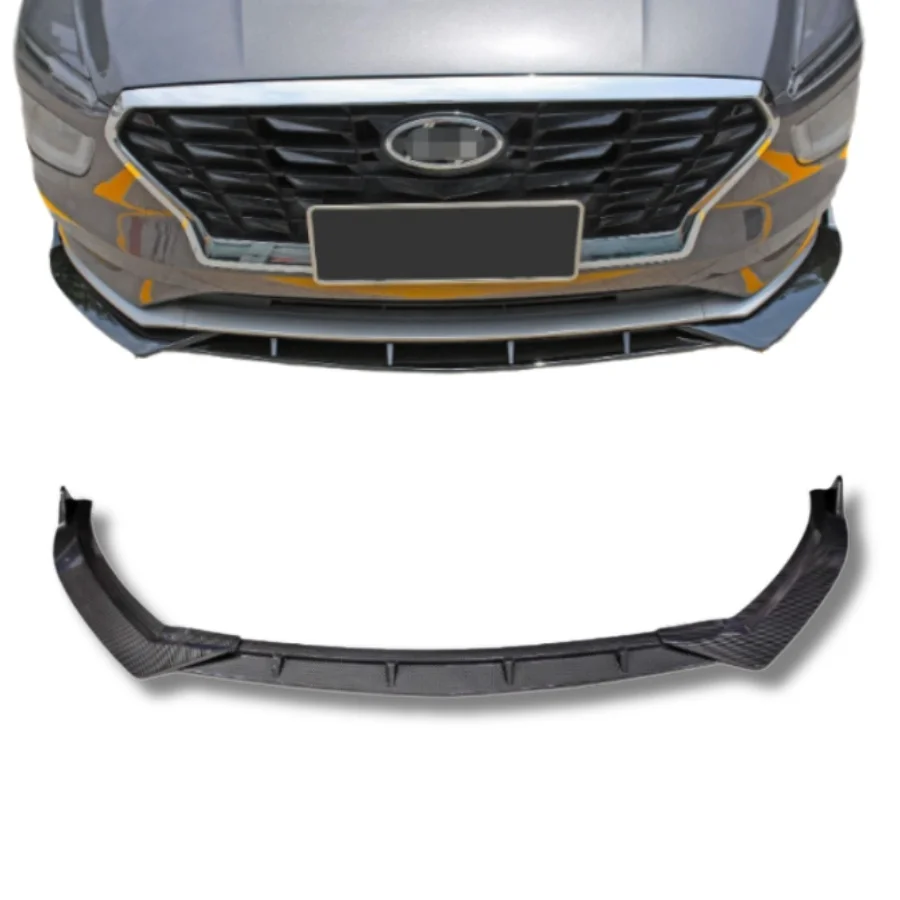 TIYPEOR Modified Car Front Exterior Decoration Car Front Bumper Lip Splitter Diffuser Car Accessories for Hyundai MISTRA 2021