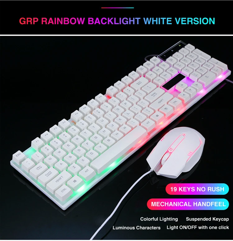 104 Keys Glowing Universal Low Price Teclado Geimer Rgb Clavier De ...