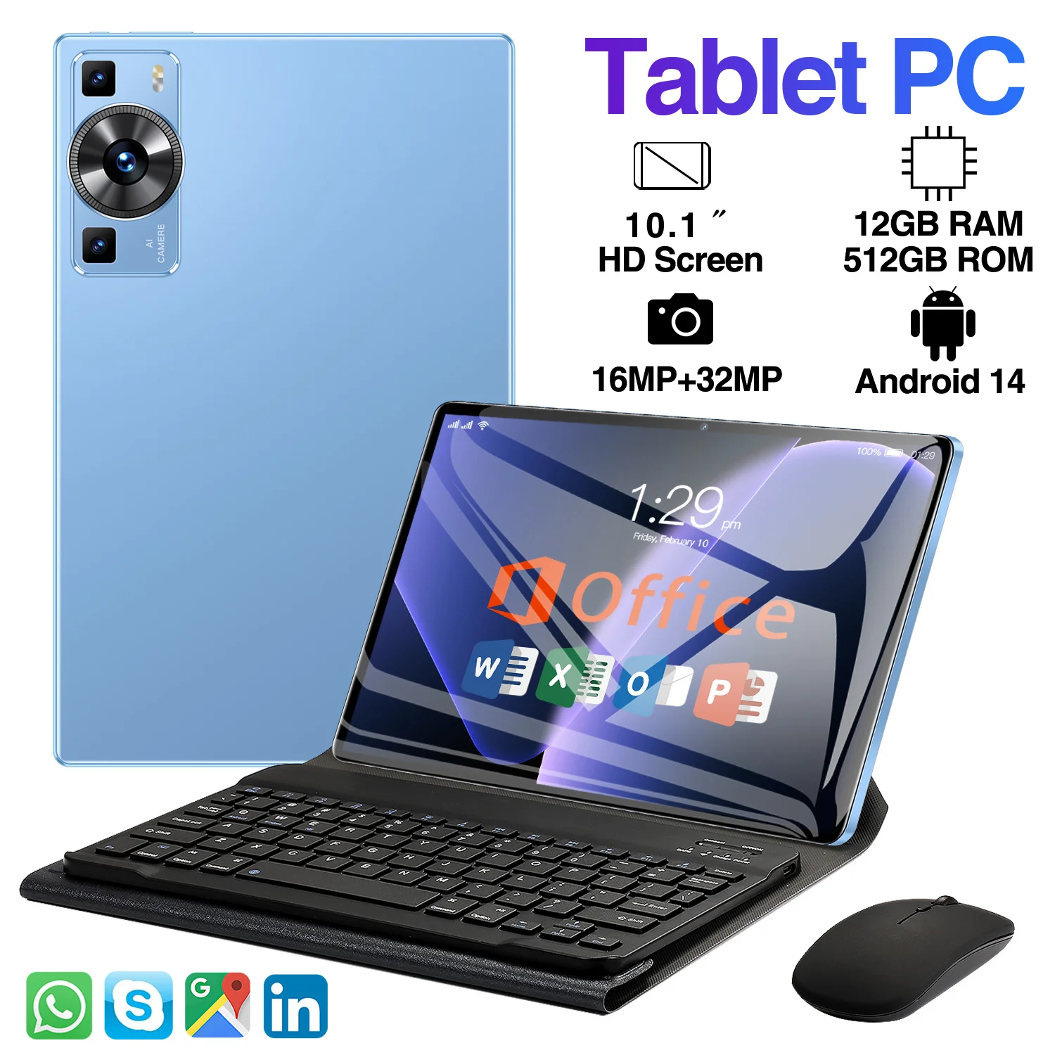 【新品】 512GB ROM 12GB RAM Android Tablet H3fc892049bc74694adebc686a52b6