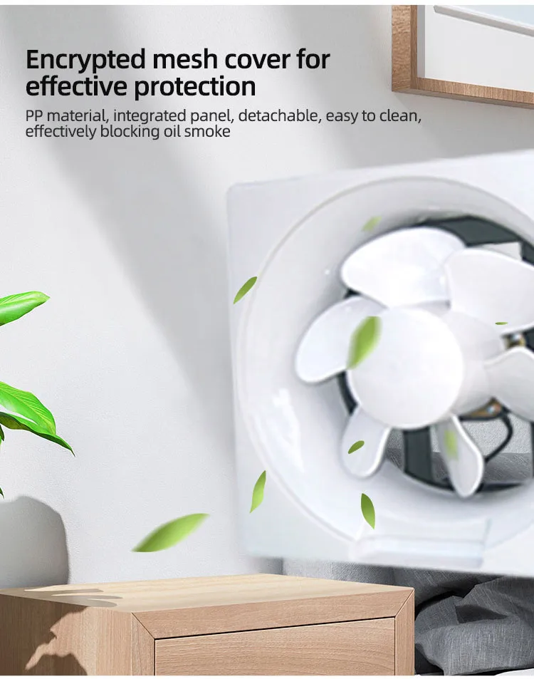 Plastic Wall-mounted Bathroom Extractor, SEICOI, LED, 480 - detail 18