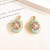 Xl4659 golden-light-blue photo clip pendant, openable