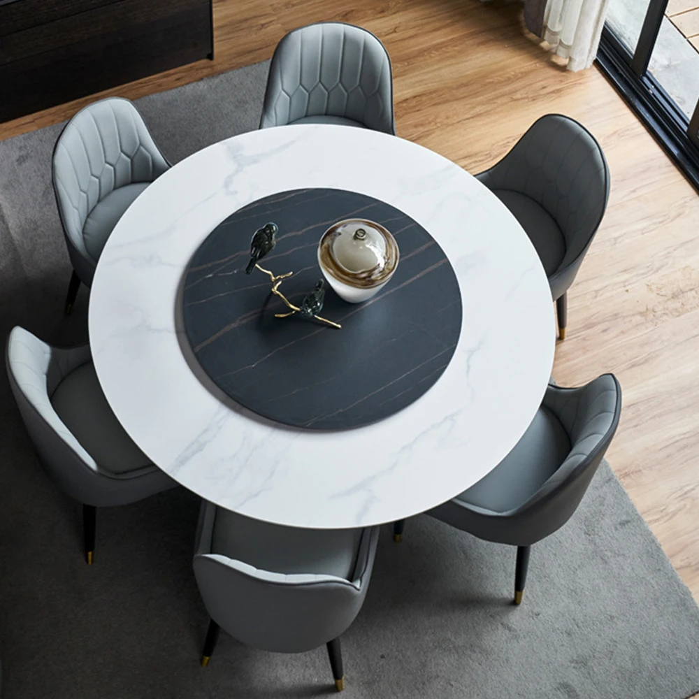 Cheap Round Dinning Table And Chair Set,Marble Dinning Table Set 6 Chair Round Dinning Table