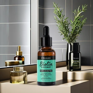 Private Label Brand Pure Rosemary Oil Hair Growth Treatment Mixed Infused with Biotin Nature Fragrance Hair Loss Solution