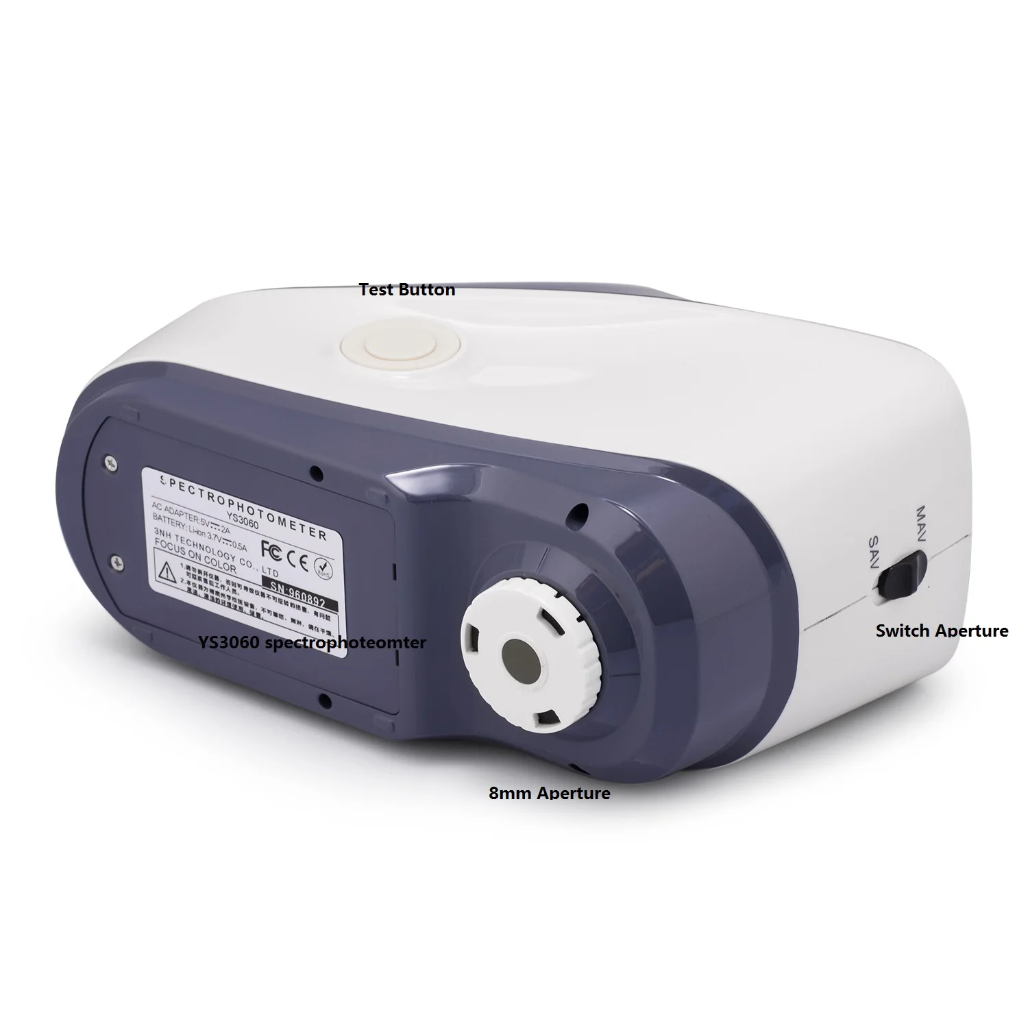 X-rite Ci60 Portable Sphere Spectrophotometer with 3nh YS3010