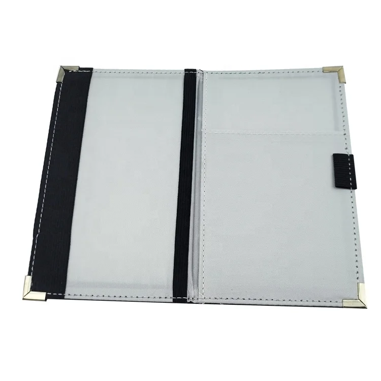 Custom Logo Printing Fabric Nylon Black Golf Scorecard Holders details