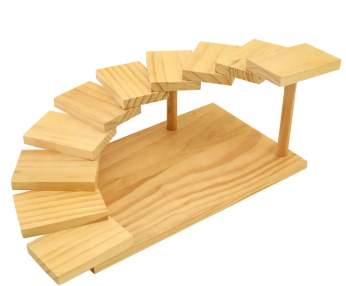 Sushi Serving Tray Creative Rotating Steps Stairs Meat Plate Sushi Sashimi Serving Plate for Restaurant Home