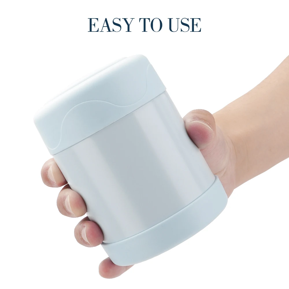 High Quality Custom Logo 350ml Stainless Steel Insulated Food Warmer Container Set Double Wall Thermal Food Jar