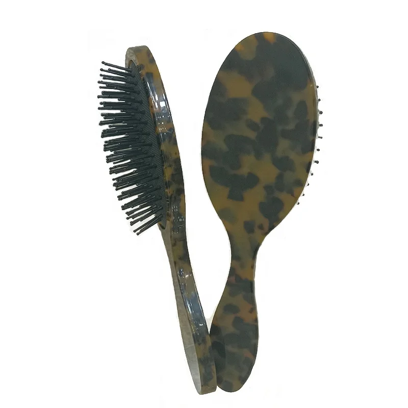 Индивидуальная расческа для волос из ацетата 10 мм мягкая Расческа с подушкой безопасности профессиональная Массажная щетка