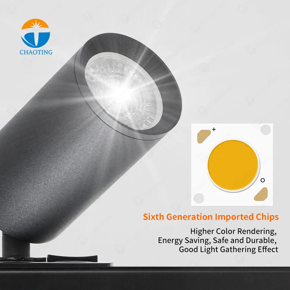 Cheap and Fine Spot Lighting Lamp Housing Commercial Ceiling Rail Linear Fixture System Adjustable Led MR16 Gu10 Track Spotlight