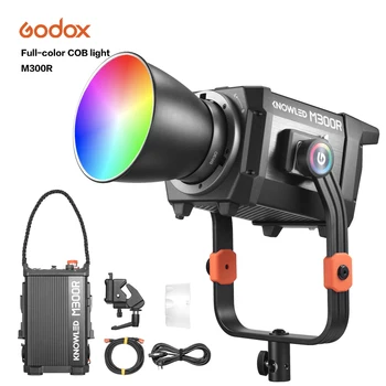 Godox M300R KIT 1800-10000K Daylight Continuous RGB LED Video Light Built-in FX Effects with Portable Case Photographic Lighting detail image