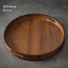 Mango redondo, marrón castaño - Tamaño grande [40*40*5]