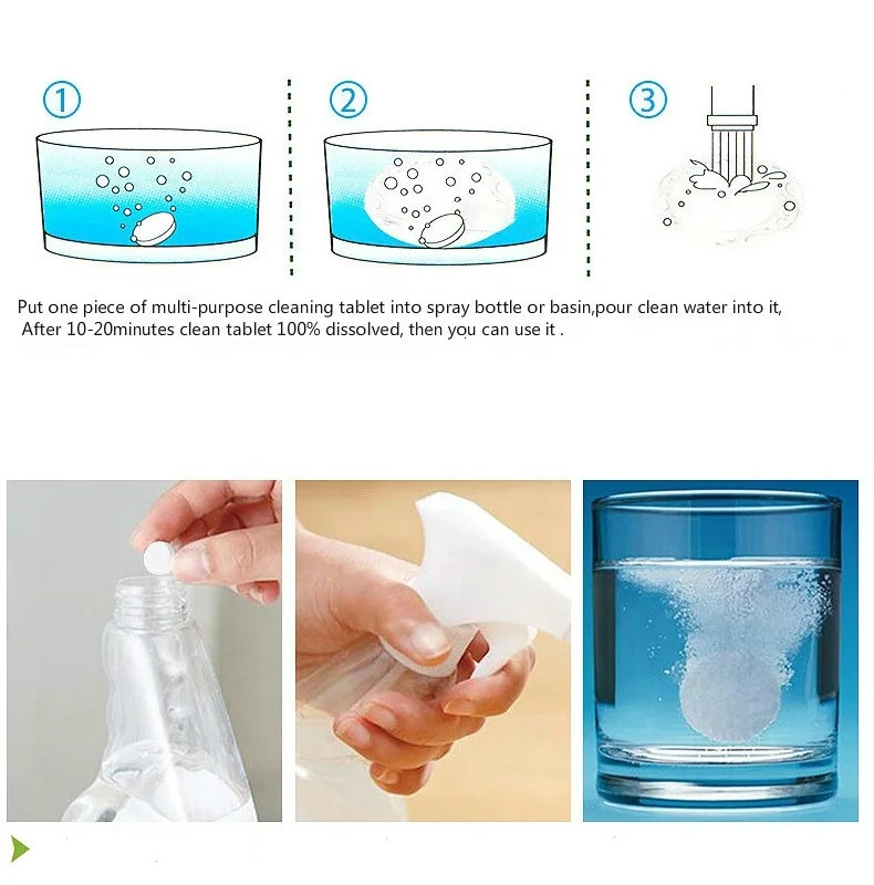 Экологически чистые многофункциональные чистящие таблетки