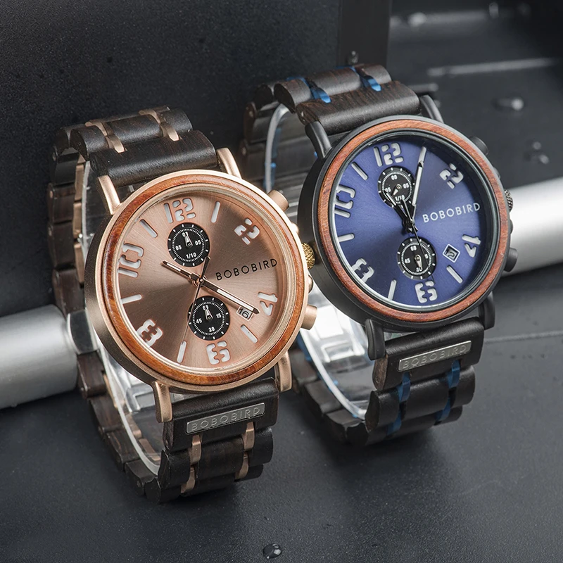 Mens Wood Watch Multifunction Movement Watch Wholesale Wood Watch for Men and Women