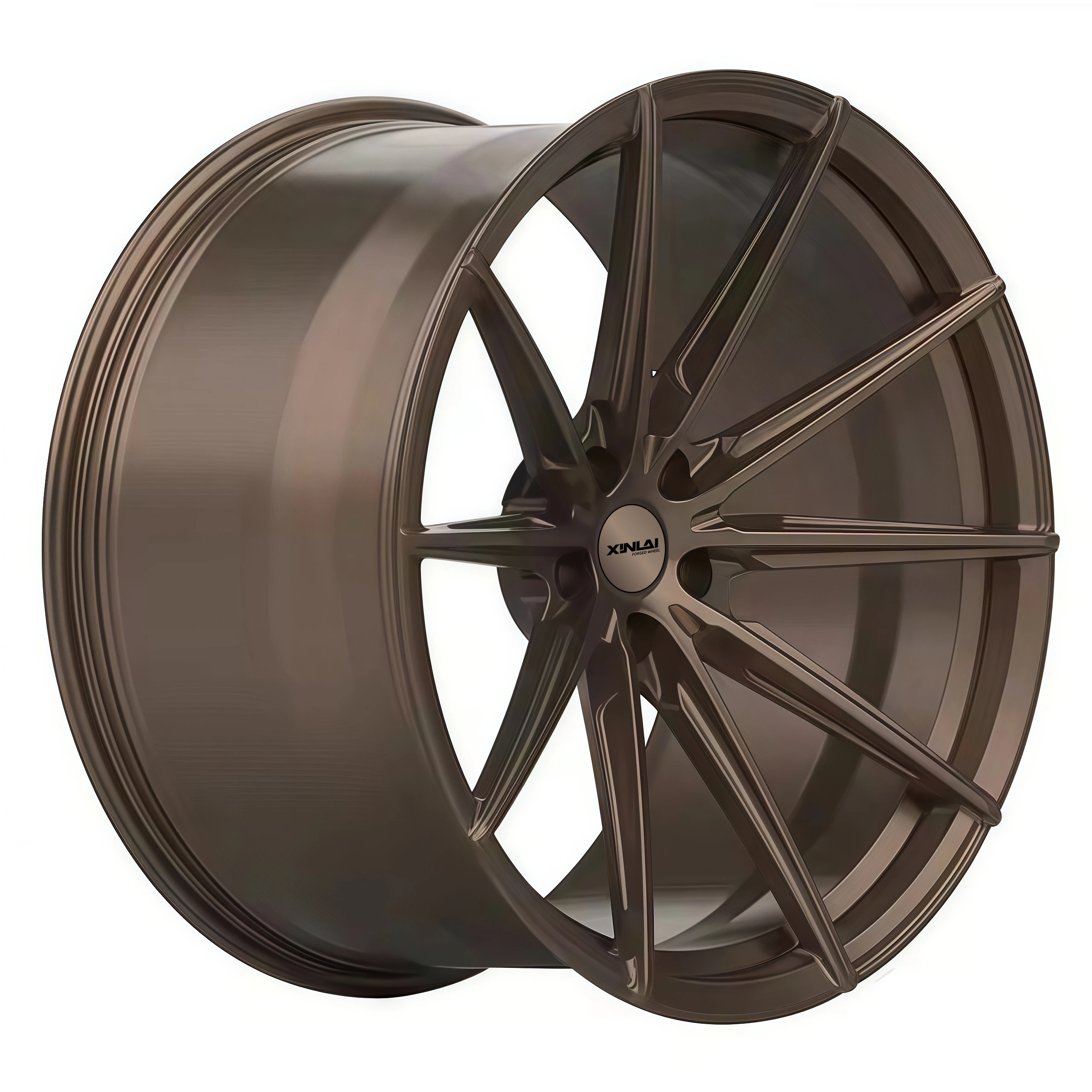 XINLAI 1-Piece Deep Concave Silver Brushed Custom Forged Wheels 17 18 19 20 21 22 23 Inch Car Alloy Monoblock Wheel Rim - Image 5