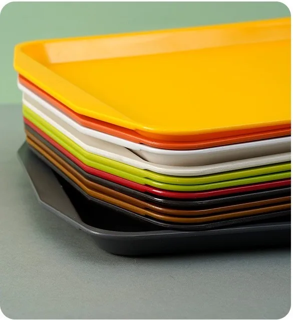 Multifunctional Plastic Dinner Plate Fast Food Tray Chain Catering