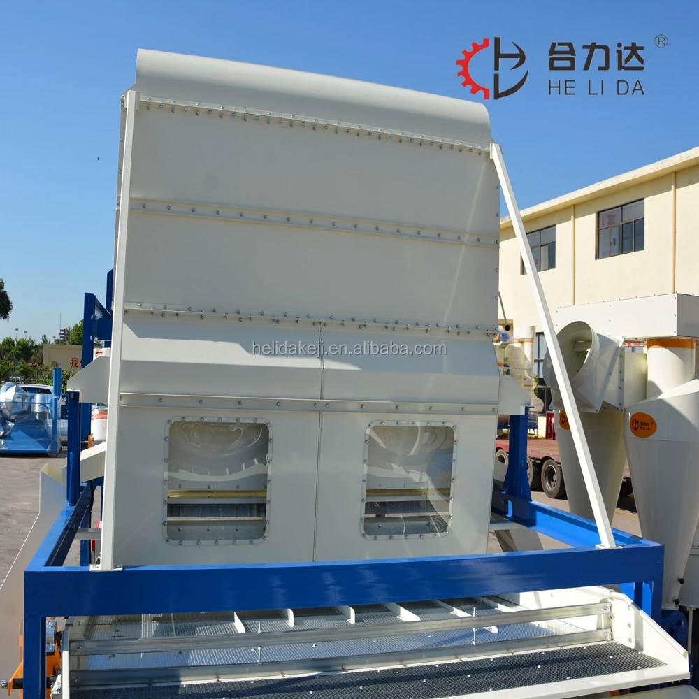HELIDA Mobile Grain Seed Cleaner for Coffee Beans Soybeans Sunflower & Sesame Seeds Efficient Grain Cleaning Grading Machines