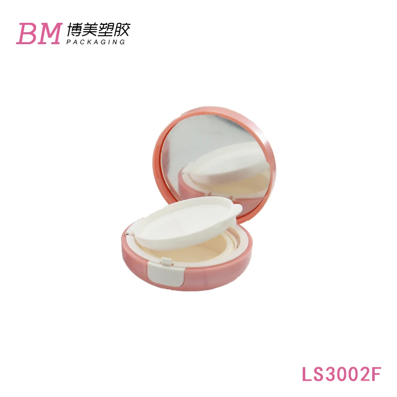 Free Sample BB CC Air Cushion Casing for Liquid Foundation Cushion Foundation Packaging With Mirror Compact Powder Case