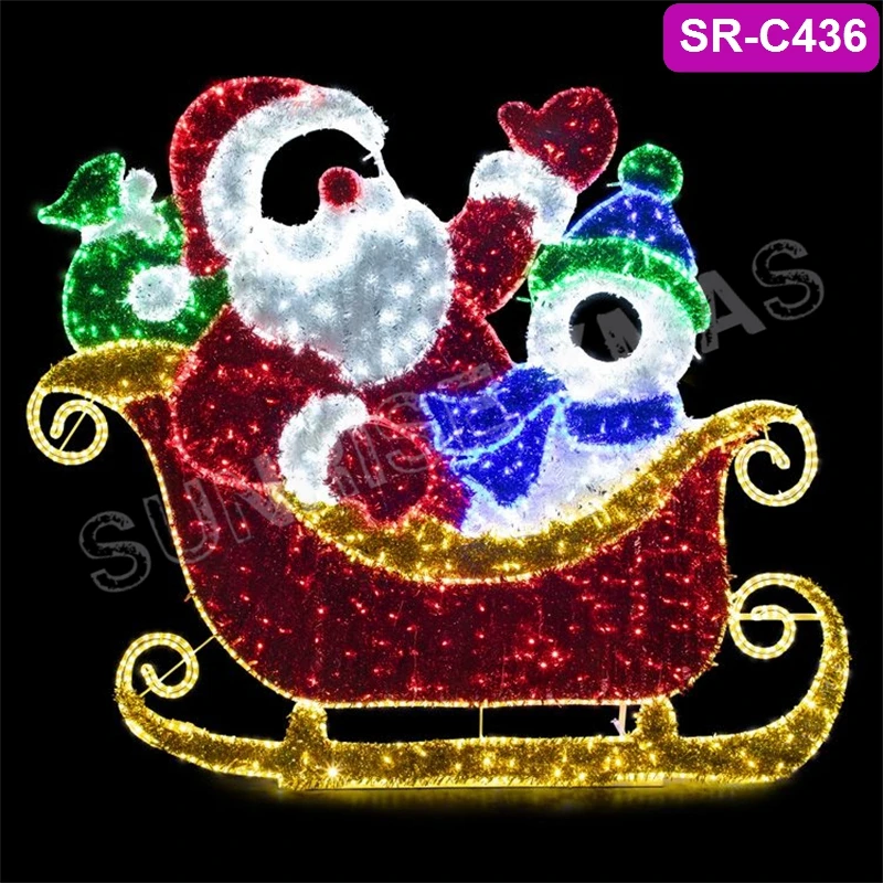 Design Large LED Lighting Outdoor and Indoor Decorations Christmas Halloween Festival Photo Shoot 2D Selfie Motif Light